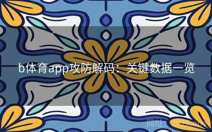 b体育app攻防解码：关键数据一览