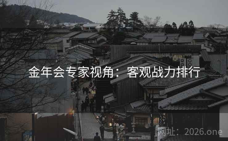 金年会专家视角：客观战力排行