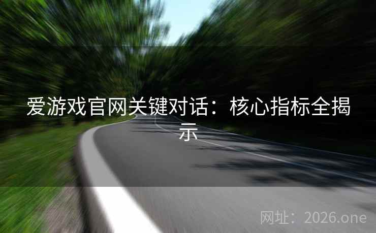 爱游戏官网关键对话：核心指标全揭示