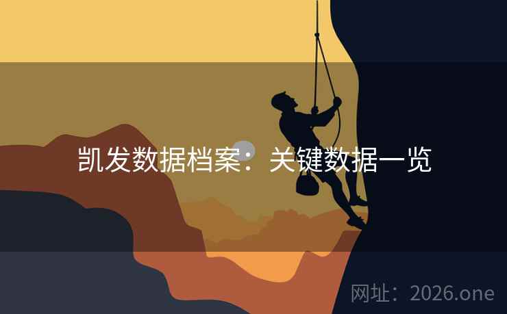 凯发数据档案：关键数据一览