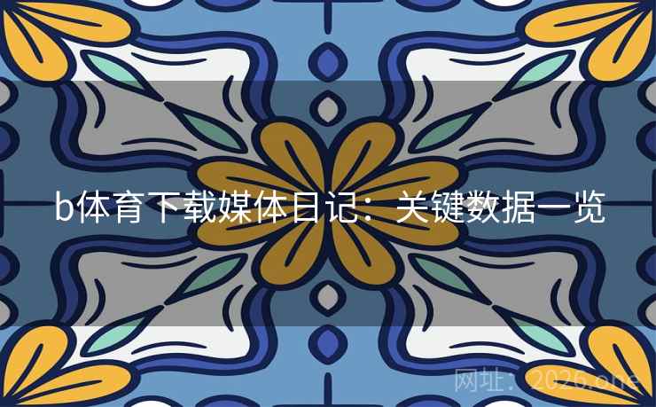 b体育下载媒体日记：关键数据一览