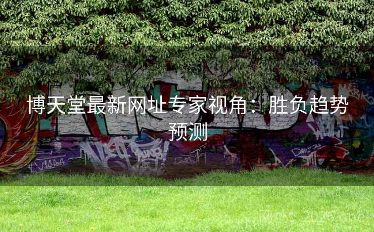 博天堂最新网址专家视角：胜负趋势预测