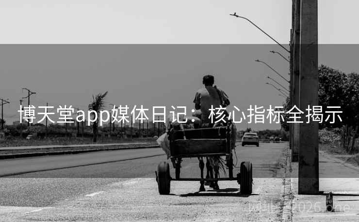 博天堂app媒体日记：核心指标全揭示