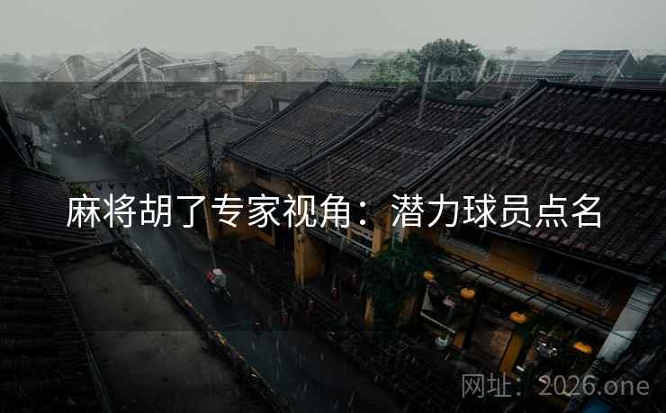 麻将胡了专家视角：潜力球员点名