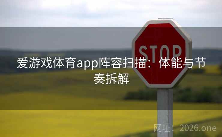 爱游戏体育app阵容扫描：体能与节奏拆解