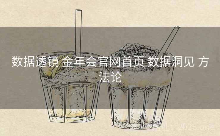 数据透镜 金年会官网首页 数据洞见 方法论